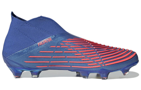 Adidas Predator Edge+ FG Cleats. Blue/Orange