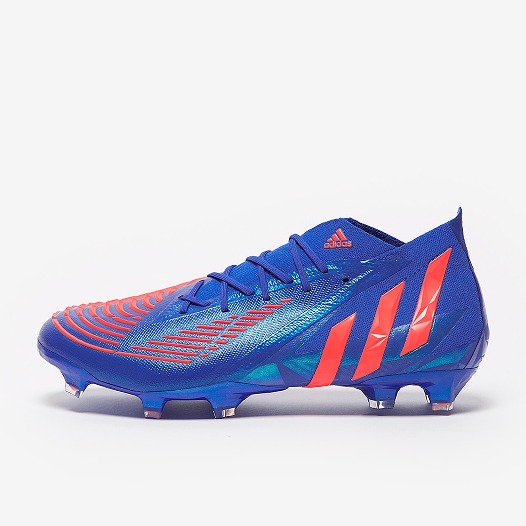 Adidas Predator Edge.1 FG Cleats. Blue/Orange