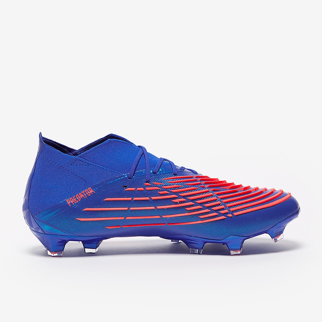 Adidas Predator Edge.1 FG Cleats. Blue/Orange