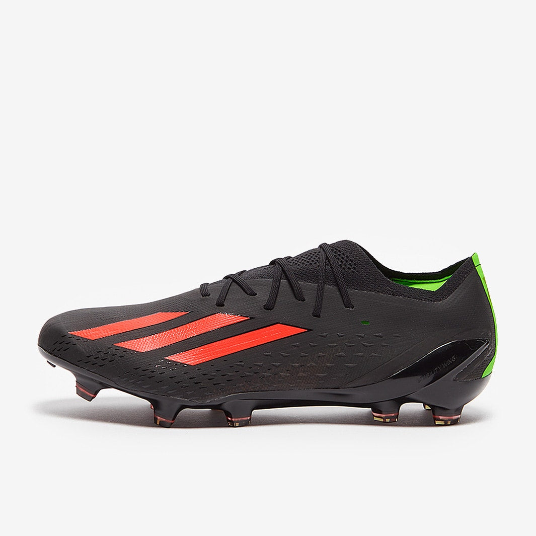 Adidas Men's X Speedportal.1 FG Cleats. Black/Red/Green