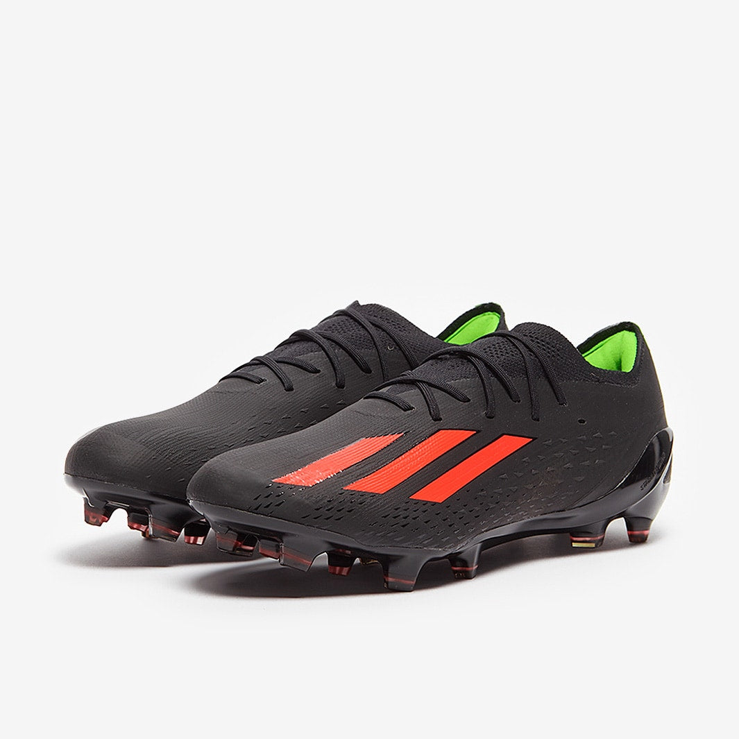 Adidas Men's X Speedportal.1 FG Cleats. Black/Red/Green