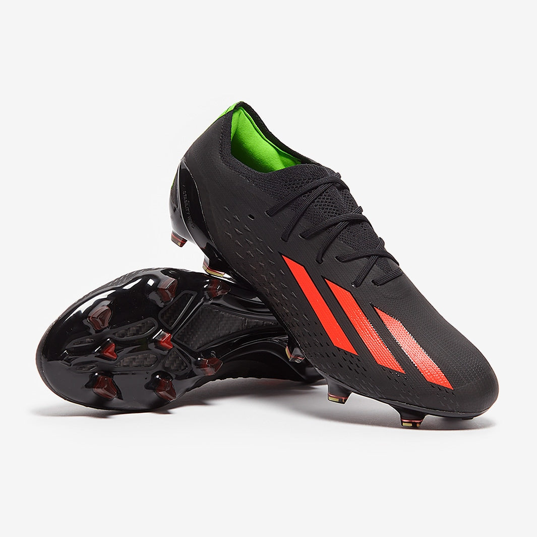 Adidas Men's X Speedportal.1 FG Cleats. Black/Red/Green