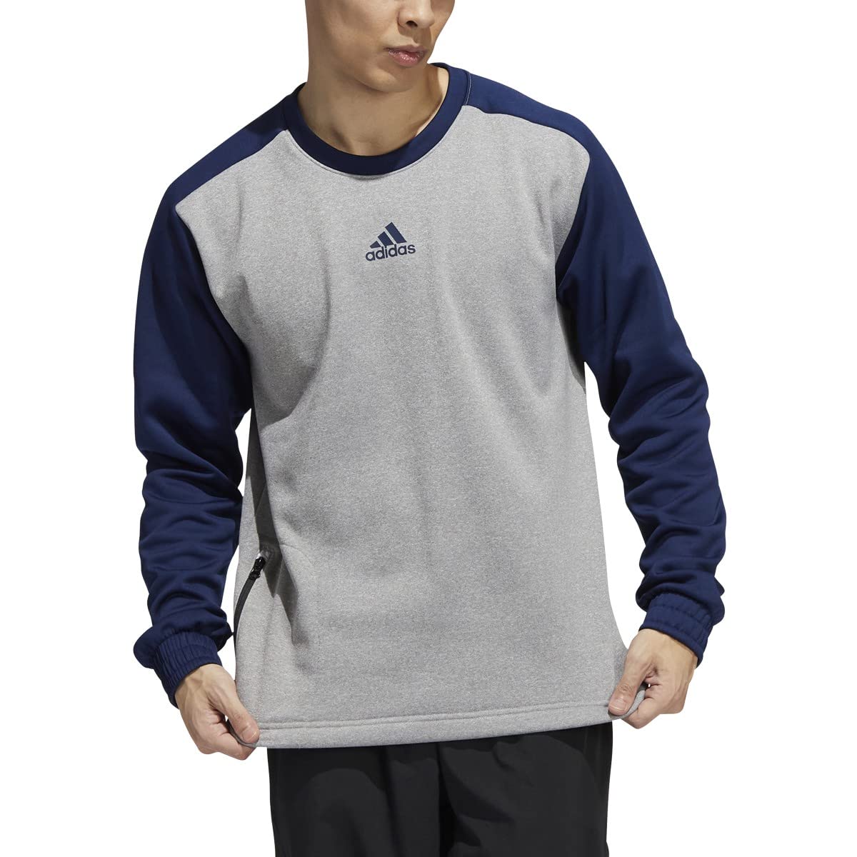 Adidas Men's Team Issue Crew - Navy/Medium Grey Heather