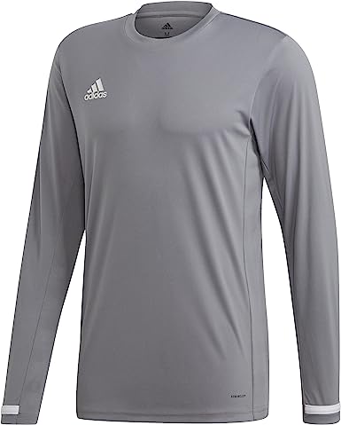 Adidas Men's Team 19 Long Sleeve Training Shirt - Grey