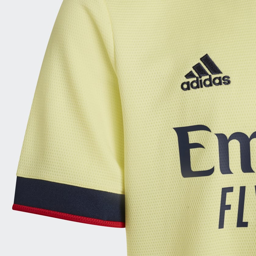 Adidas Youth 2021/2022 Arsenal FC Away Jersey - Pearl Citrine