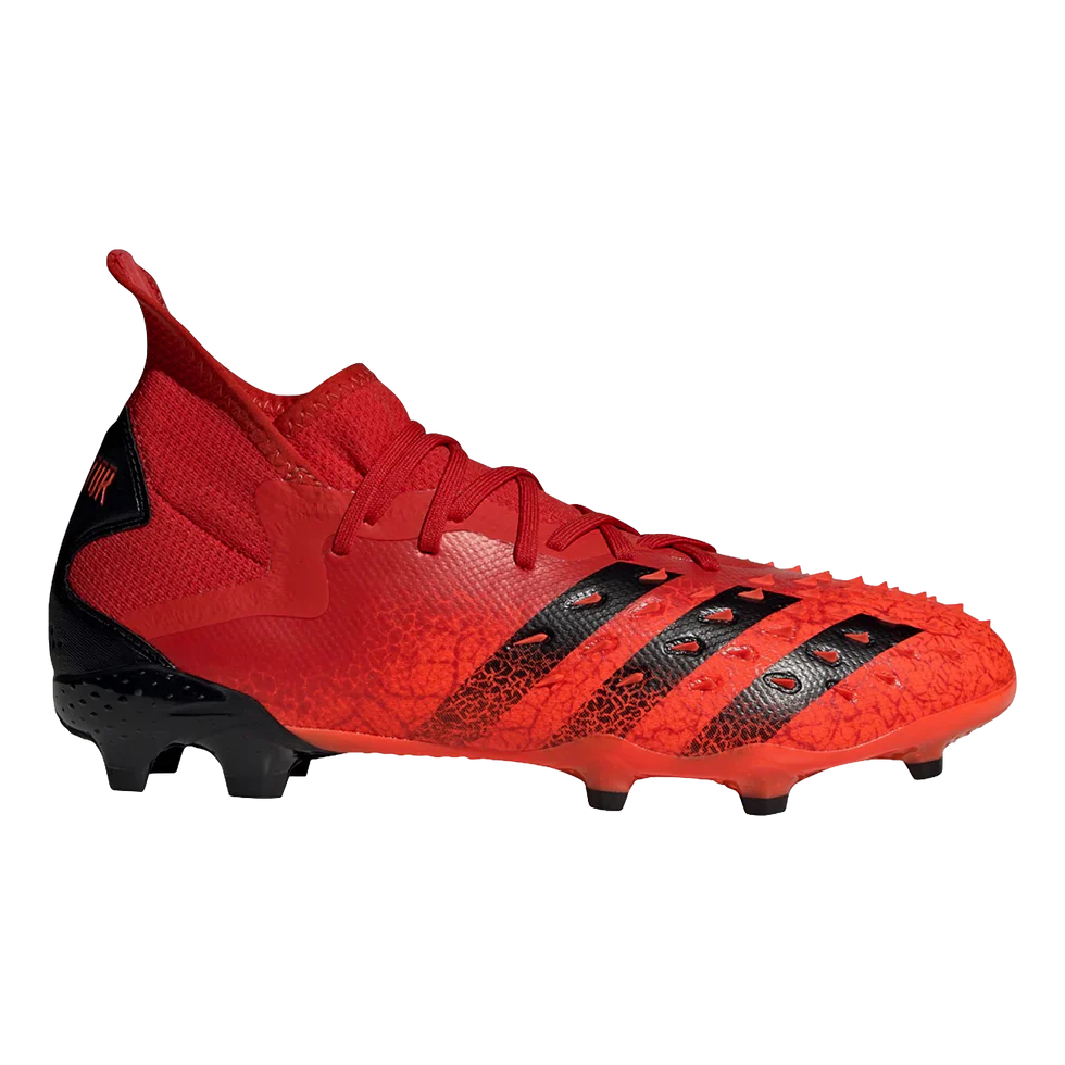 Adidas Predator Freak.1 FG Cleats. Red/Black