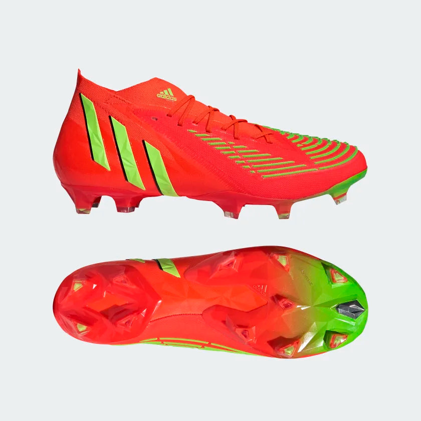 Adidas Predator Edge.1 Firm Ground Cleat-SolarRed/SolarGreen/Black