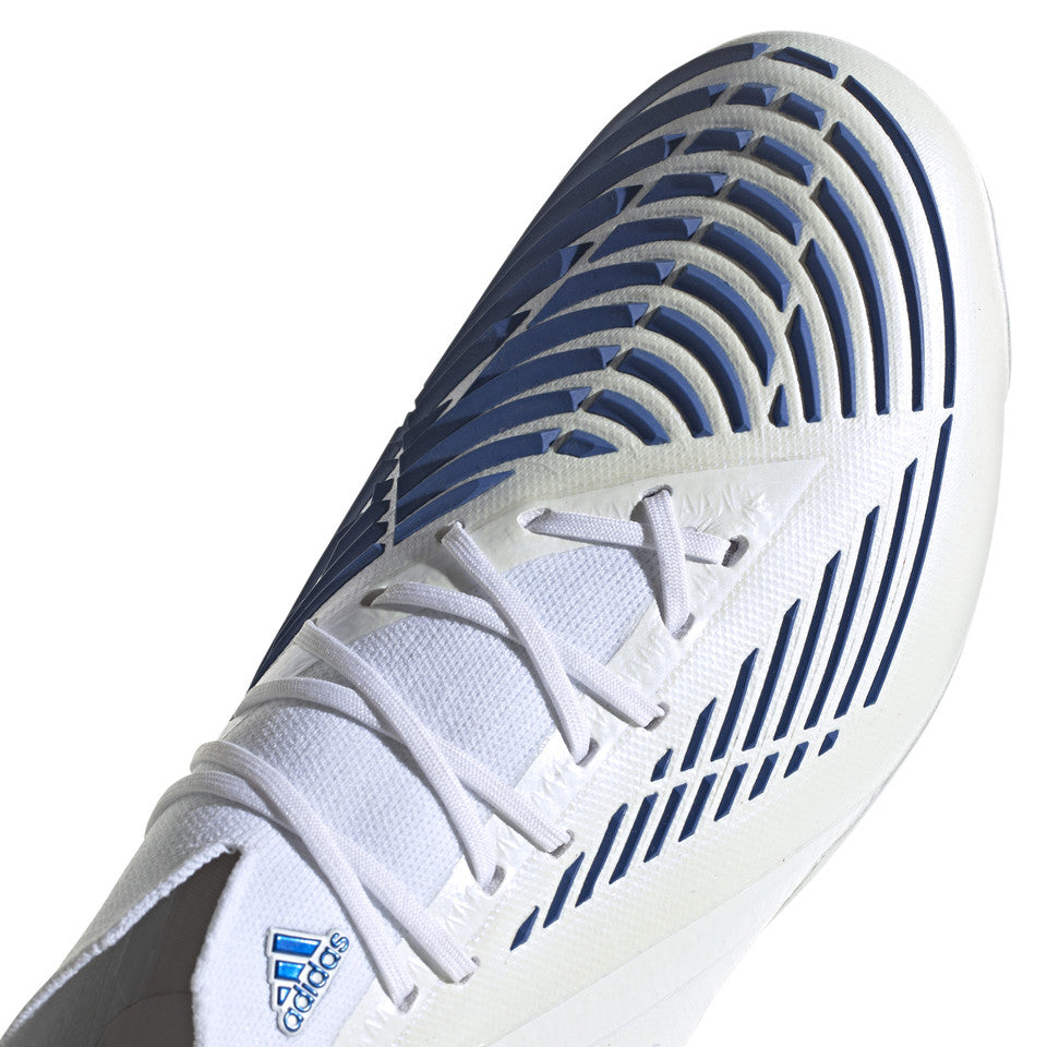 Adidas Predator Edge.1 FG Cleats. White/Blue