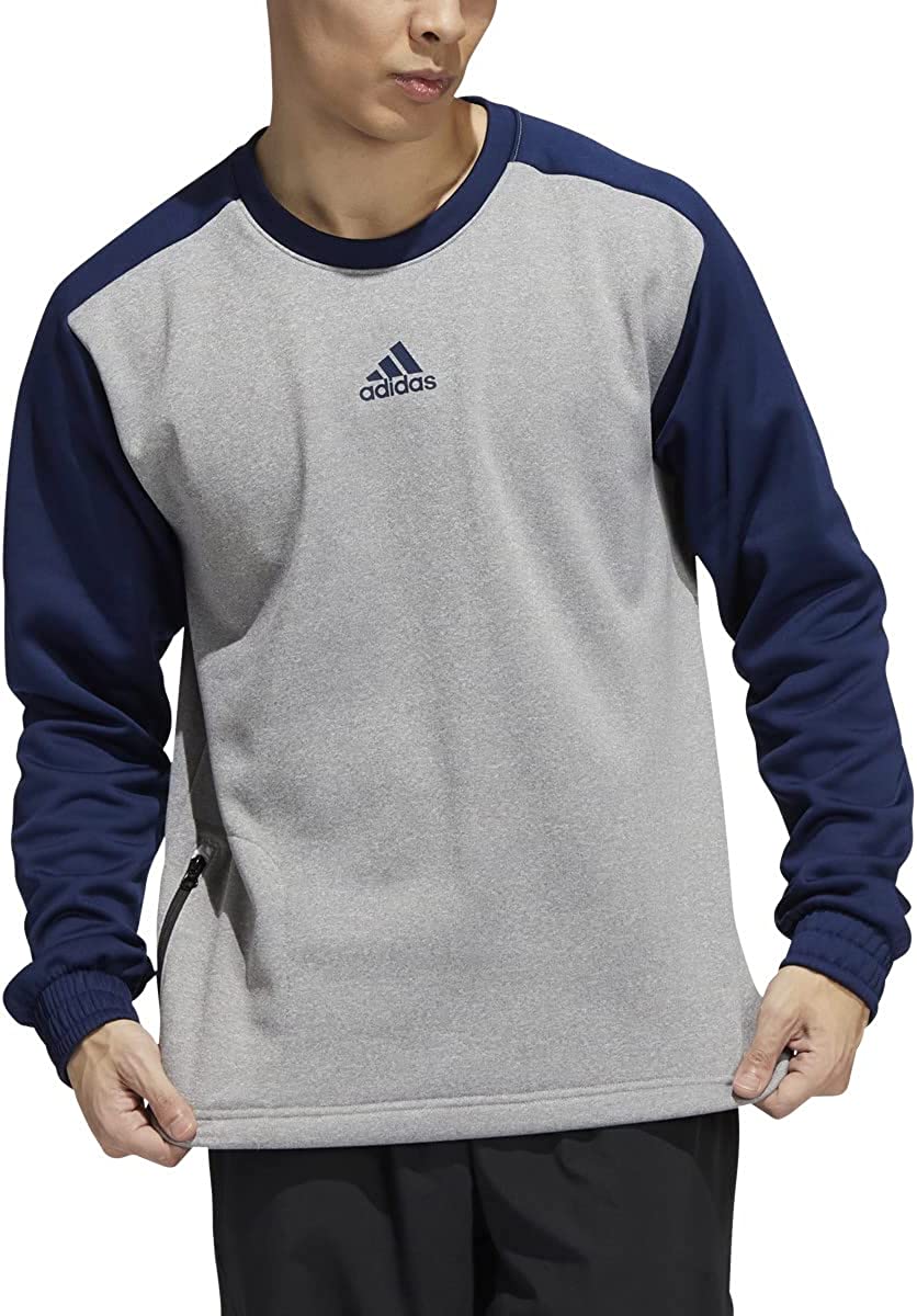 Adidas Men's Team Issue Crew - Navy/Medium Grey Heather