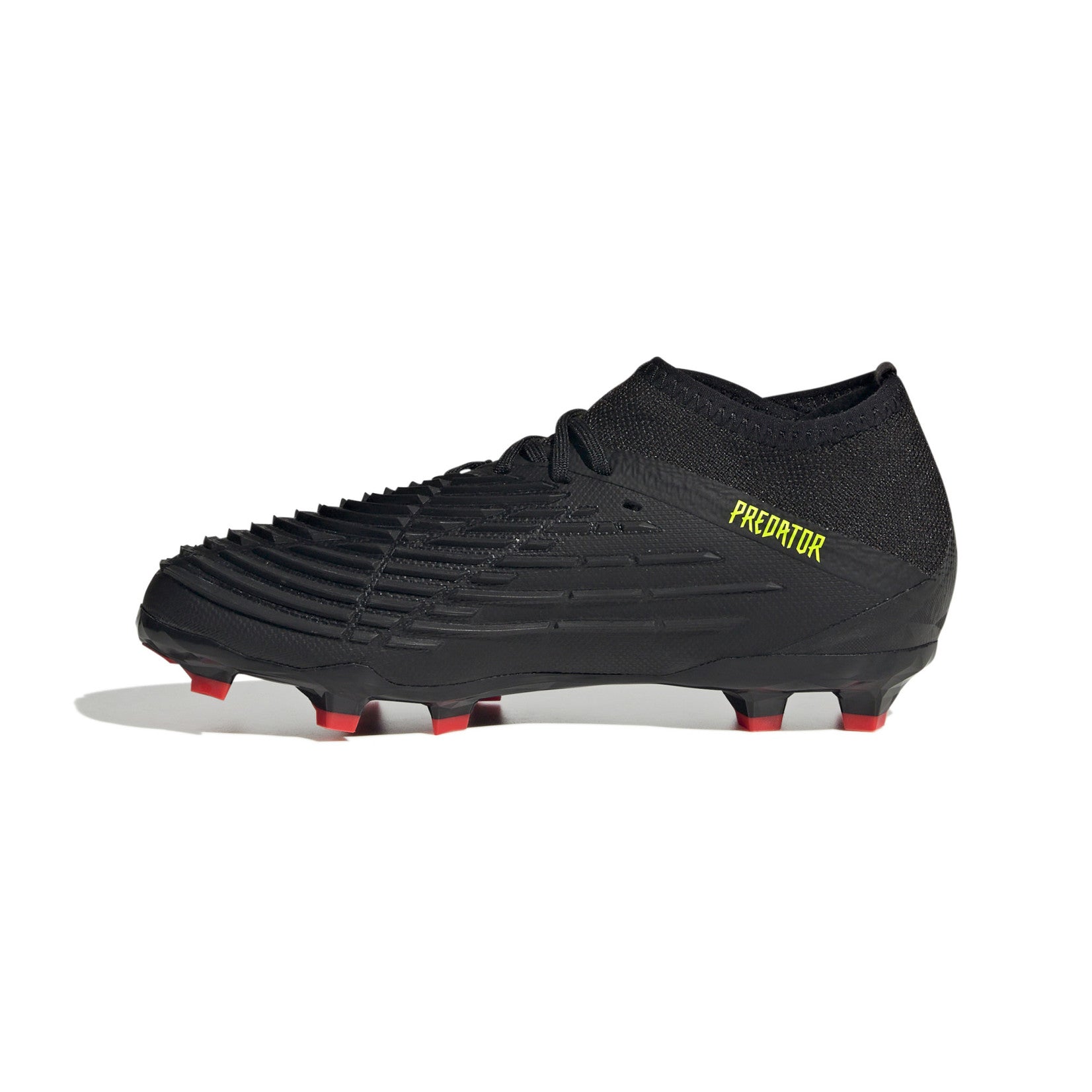 Adidas Predator Edge.1 FG Jr Cleats. Black/Solar Yellow/Solar Red