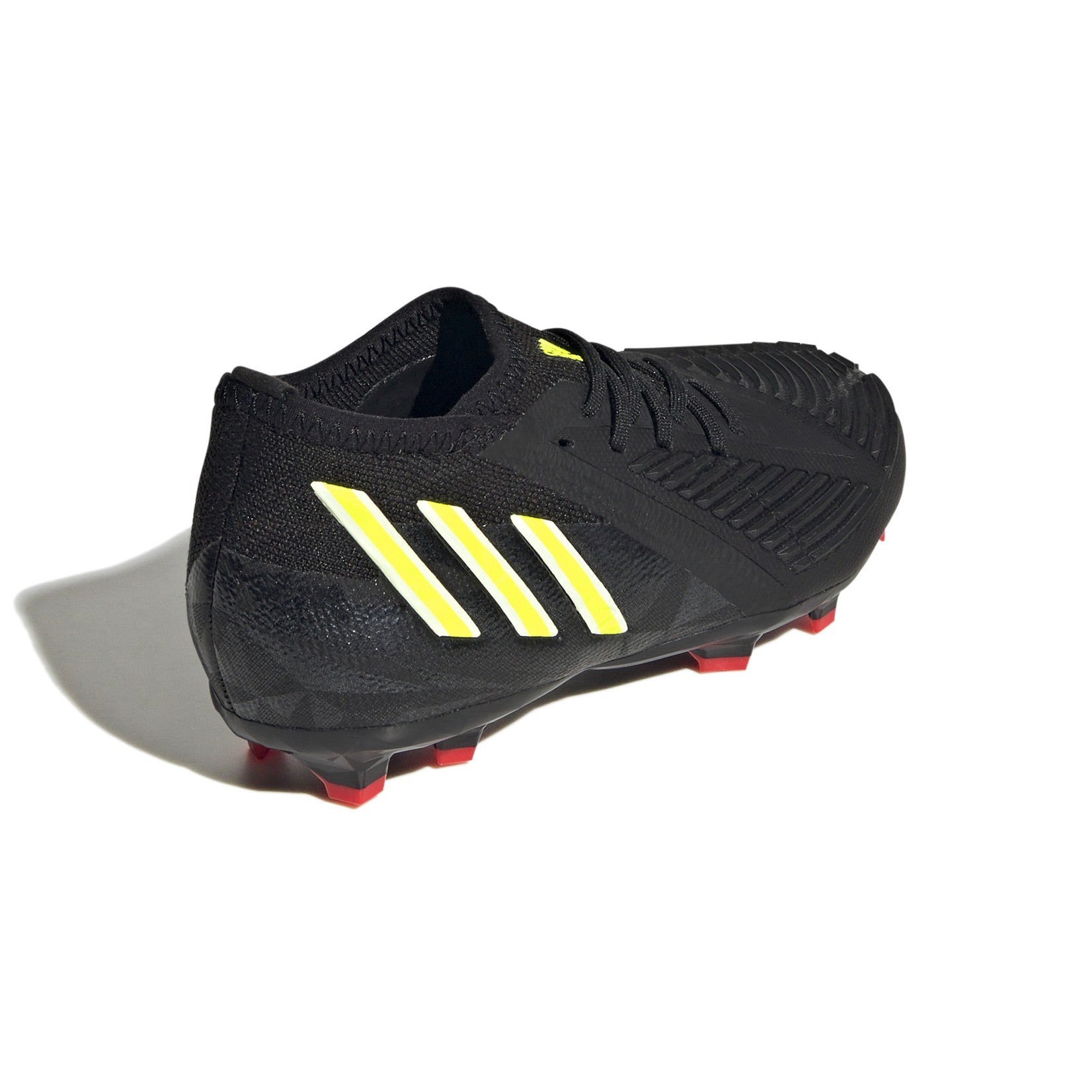 Adidas Predator Edge.1 FG Jr Cleats. Black/Solar Yellow/Solar Red