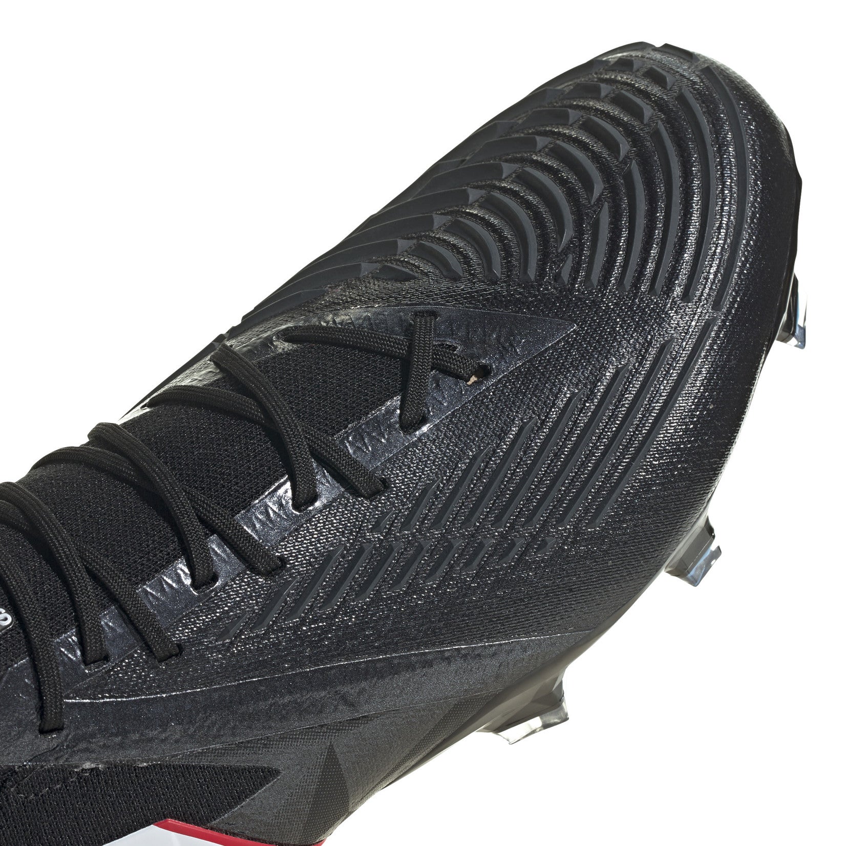 Adidas Predator Edge.1 L FG Cleats. Black/White