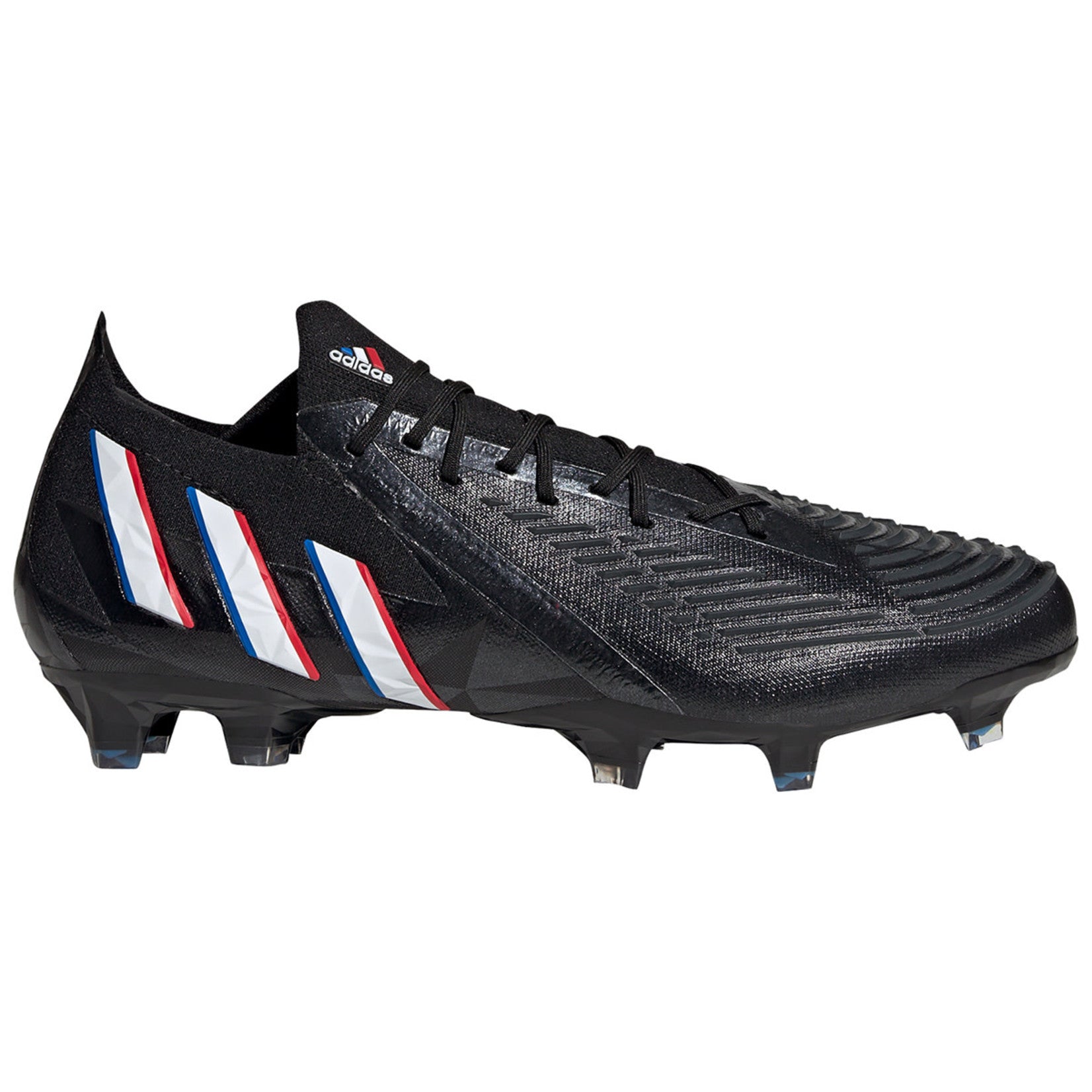 Adidas Predator Edge.1 L FG Cleats. Black/White