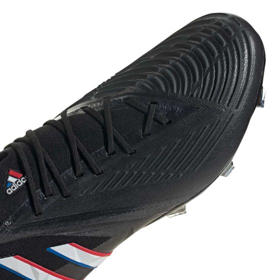 Adidas Predator Edge.1 FG Cleats. Black/White