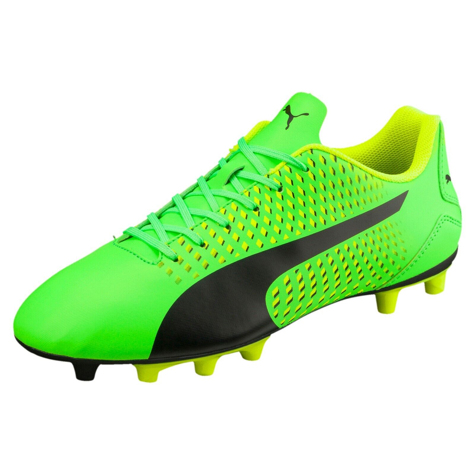 Puma Youth Adreno III FG Cleats - Green/Black/Yellow