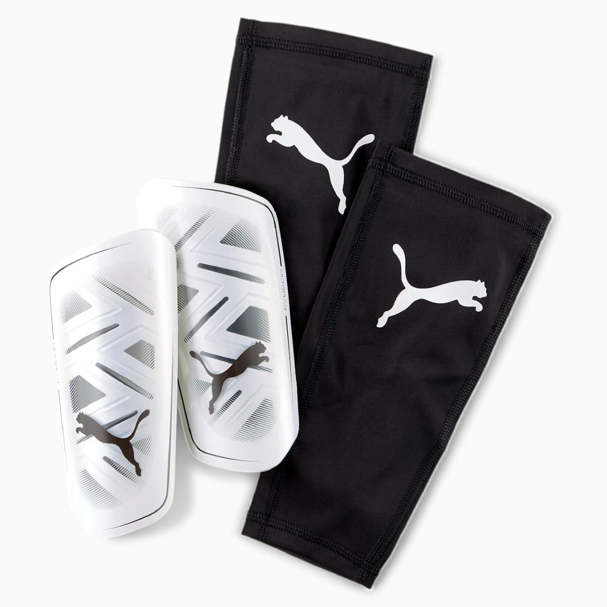 Puma Unisex Ultra Flex Sleeve Shin Guards - White