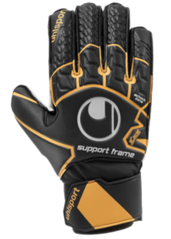 Uhlsport Youth Soft Resist SF Gk Soccer Gloves - Black/Orange