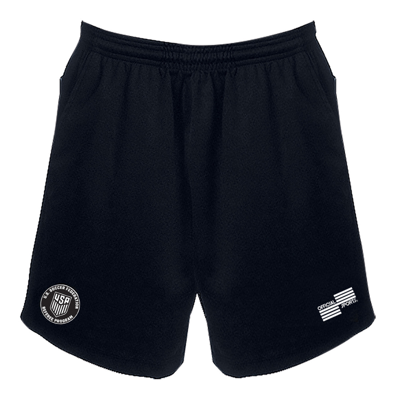 Official Sports Men's USSF Economy Referee Shorts - Black