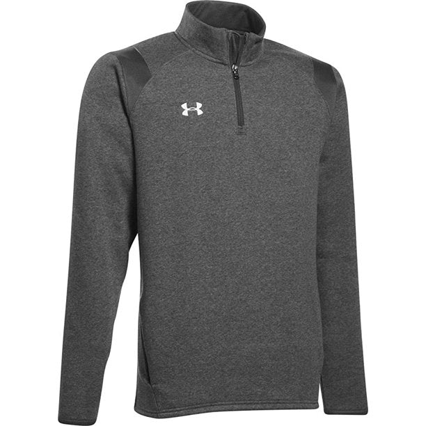 Under Armour Men's Hustle Fleece 1/4 Zip - Dark Grey