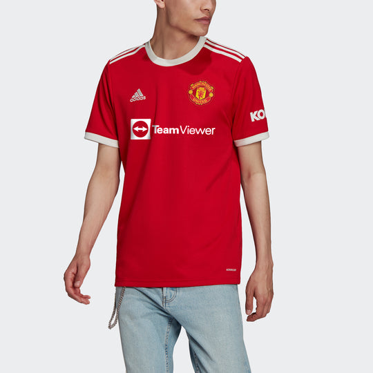 Adidas Men's 21/22 Manchester United Home Jersey - Red