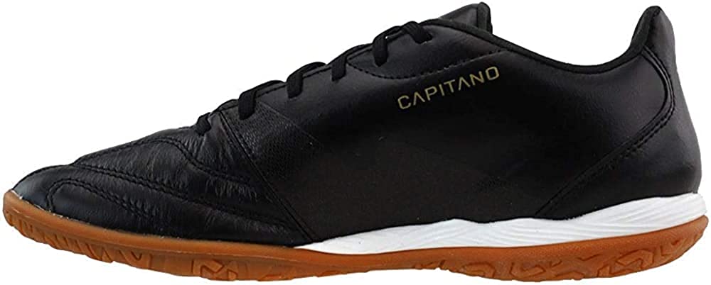 Puma Men's Capitano II Indoor Shoes - Black/White/Gold