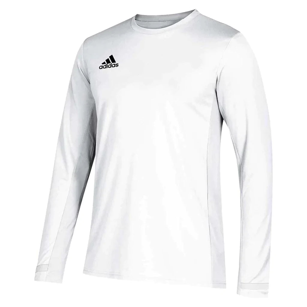 Adidas Men's Team 19 Long Sleeve Training Shirt - White