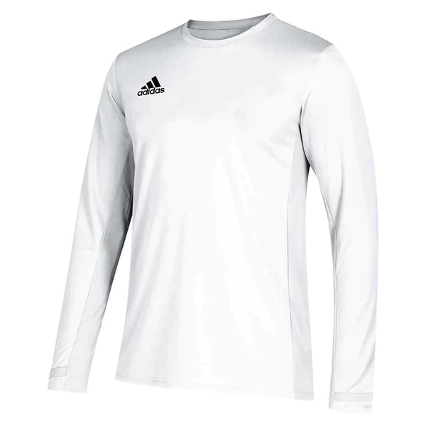 Adidas Men's Team 19 Long Sleeve Training Shirt - White