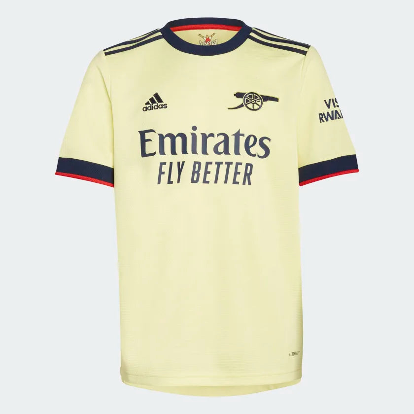 Adidas Youth 2021/2022 Arsenal FC Away Jersey - Pearl Citrine